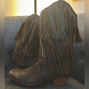 Twisted X Fringe Boots